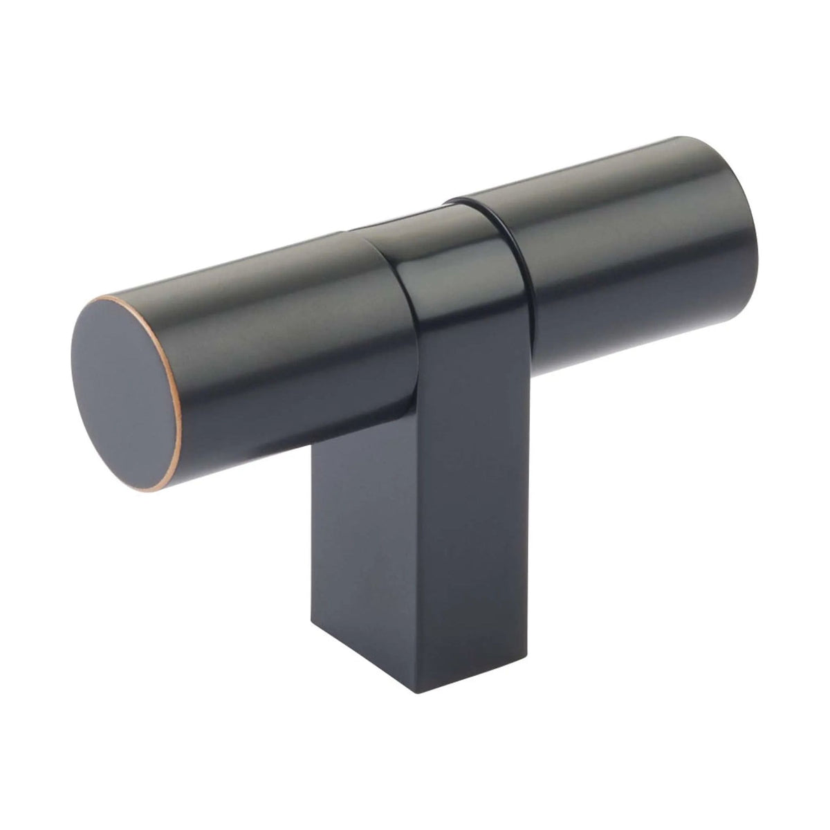 Emtek - Emtek Select Bar Cabinet TKnob Smooth Bar - 86657.RCBUS10B.SMUS10B | Montreal Lighting & Hardware