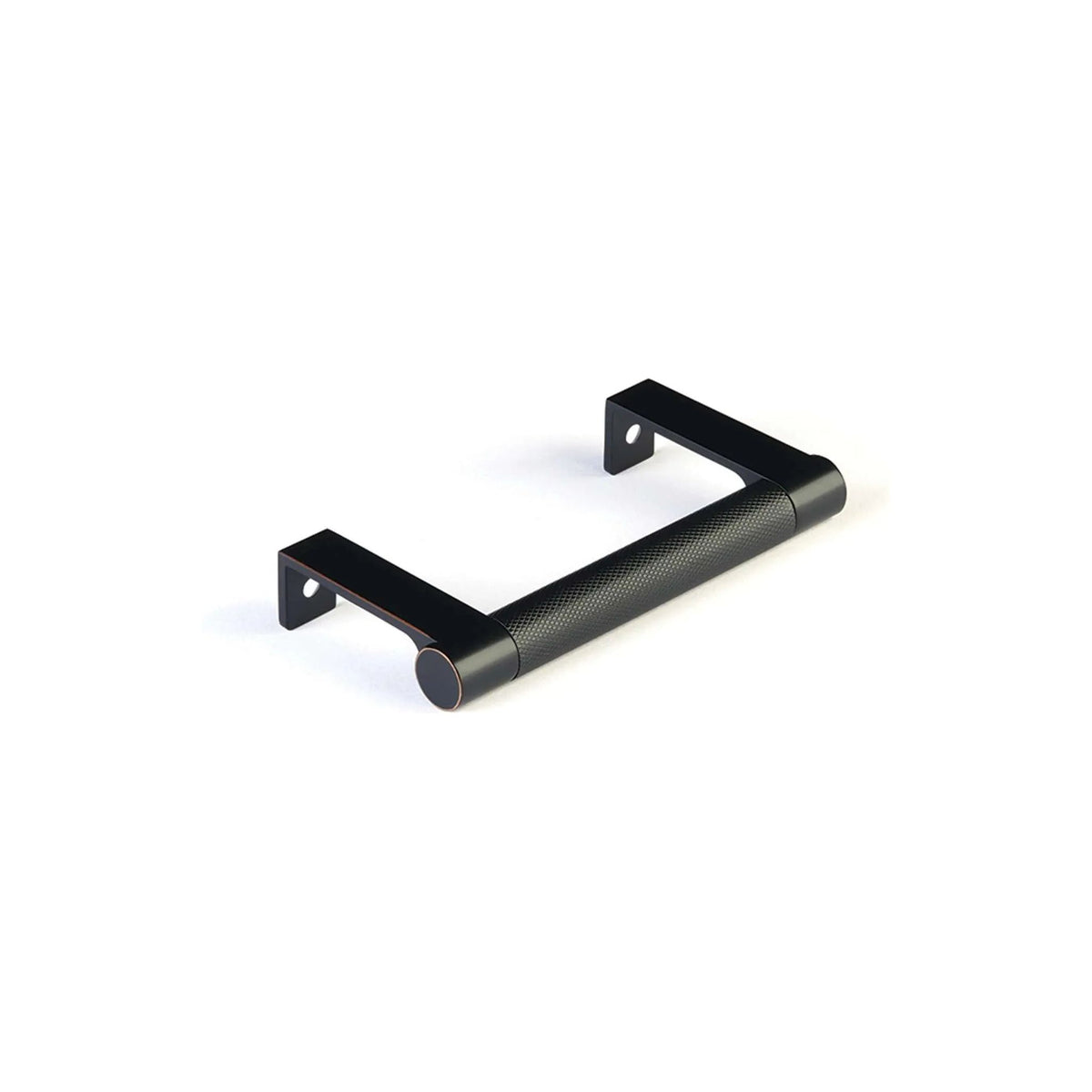 Emtek - Emtek Select Cabinet Edge Pull Knurled Bar Solid - 84080.EDGRUS10B.KNUS10B | Montreal Lighting & Hardware