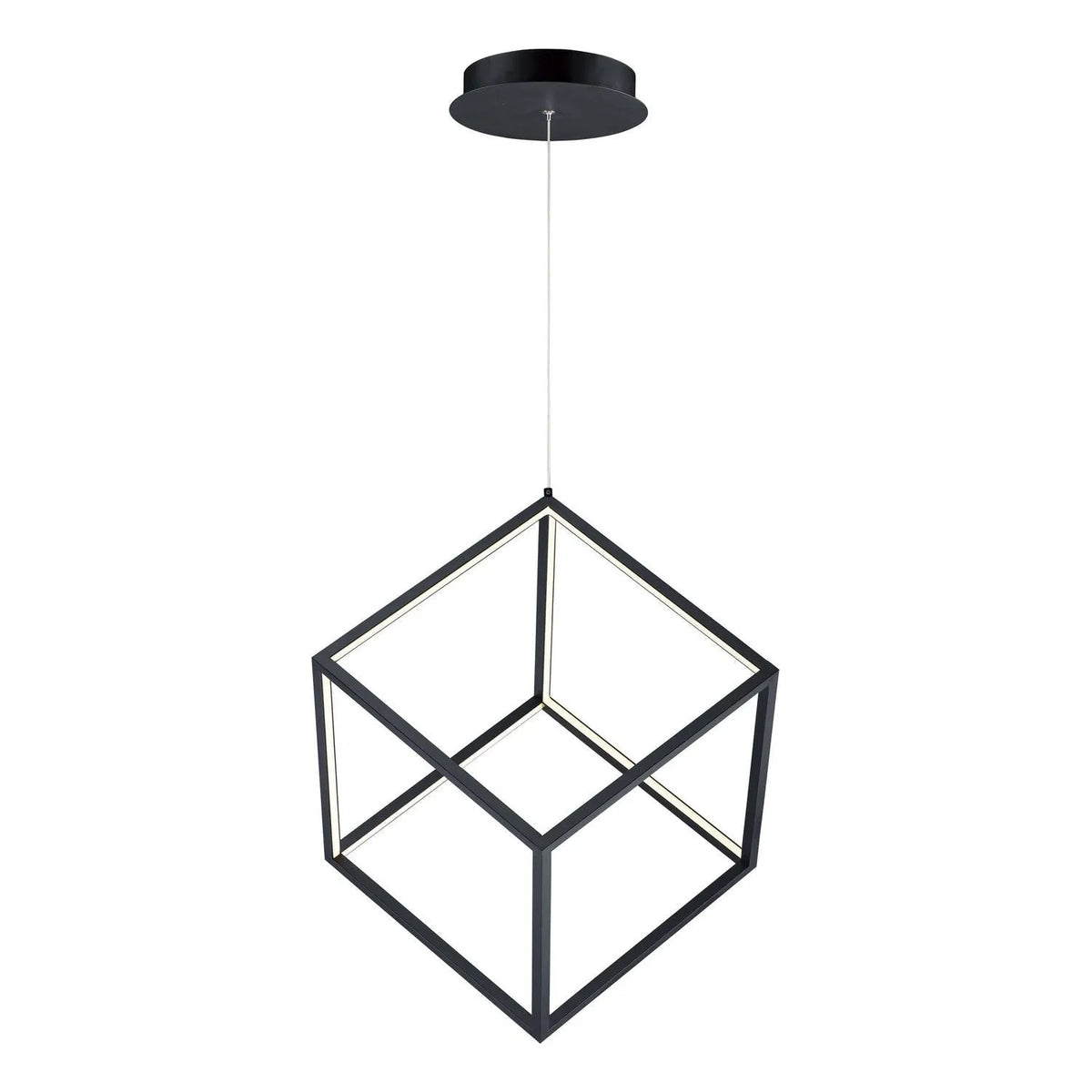 ET2 Lighting - 4 Square LED Pendant - E30582-BK | Montreal Lighting & Hardware