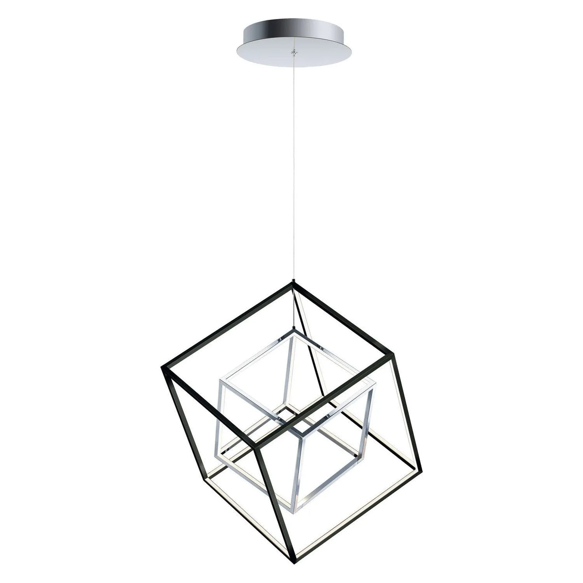 ET2 Lighting - 4 Square LED Pendant - E30584-BKPC | Montreal Lighting & Hardware