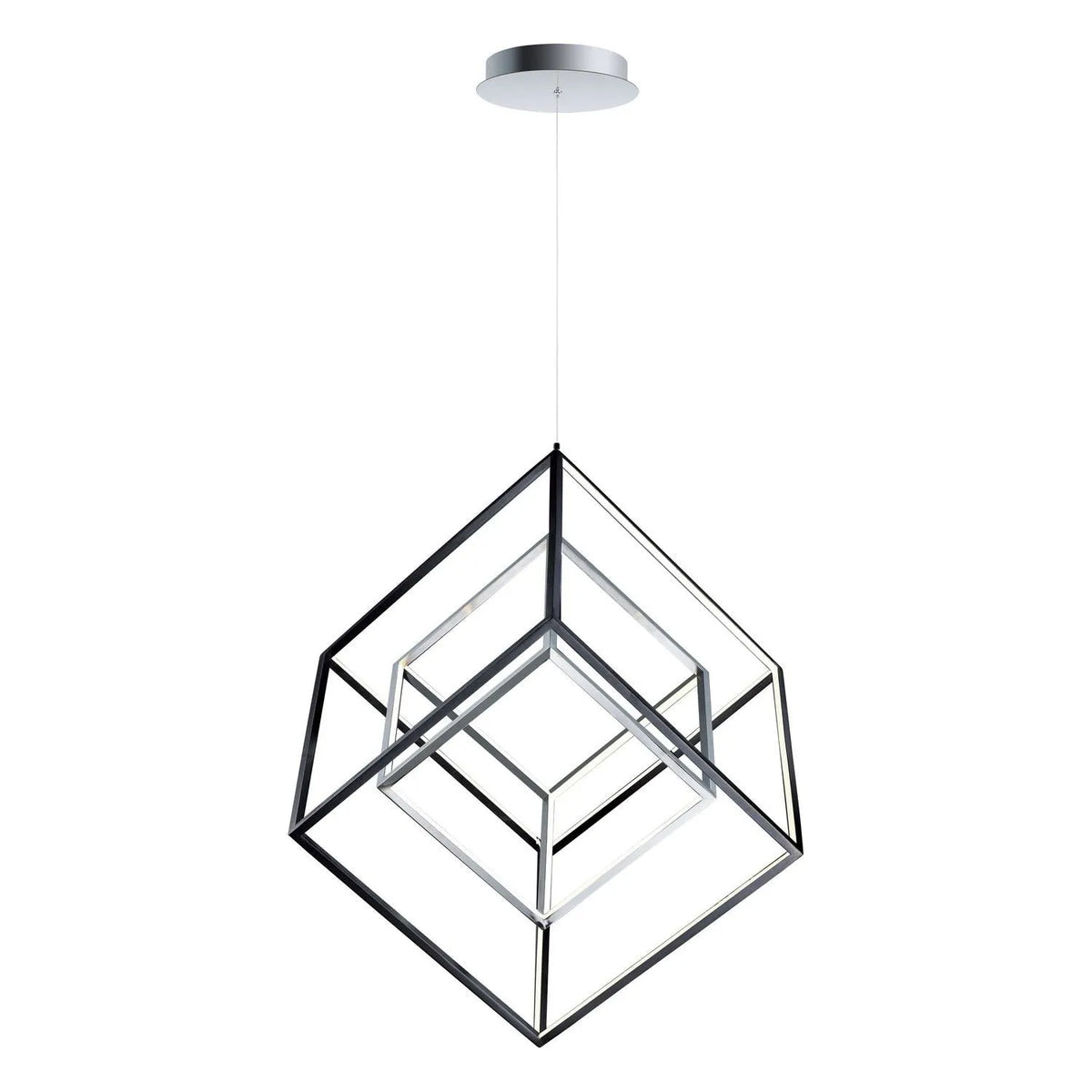 ET2 Lighting - 4 Square LED Pendant - E30586-BKPC | Montreal Lighting & Hardware