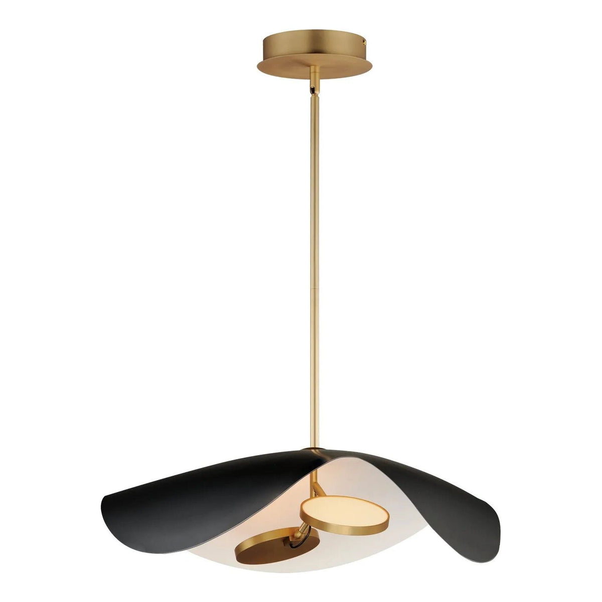 ET2 Lighting - Carmen LED Pendant - E24966-WTBKGLD | Montreal Lighting & Hardware