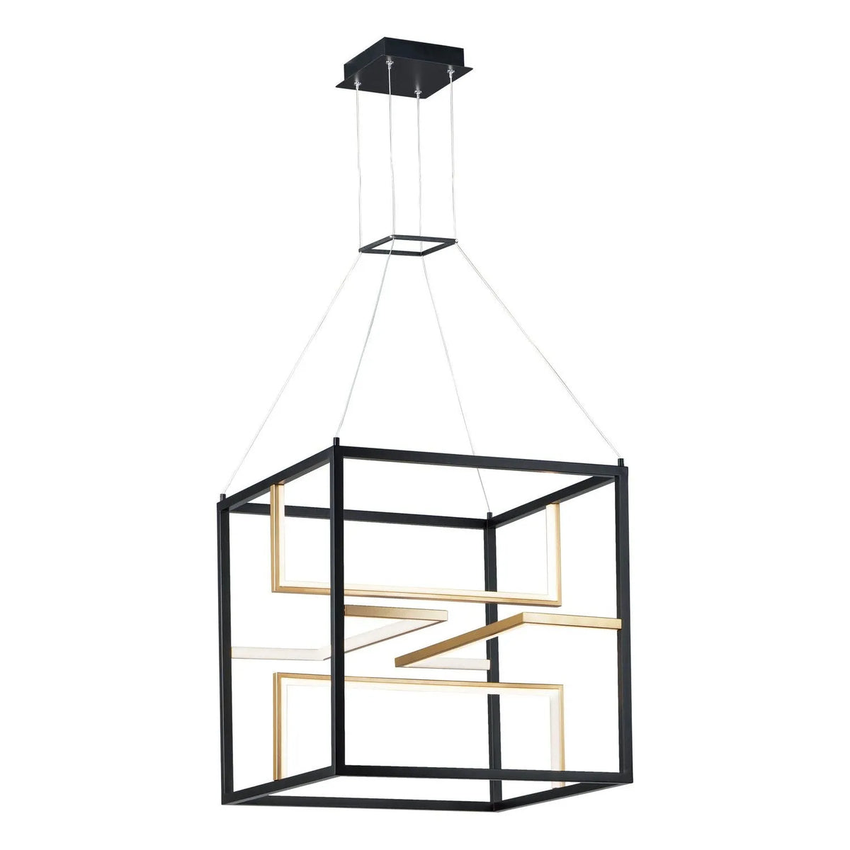 ET2 Lighting - Chamber LED Pendant - E21226-BKGLD | Montreal Lighting & Hardware