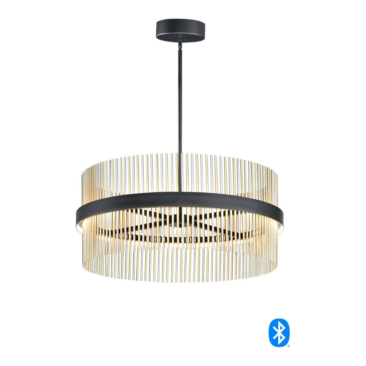 ET2 Lighting - Chimes WiZ LED Pendant - E34207-BKSNSBR | Montreal Lighting & Hardware