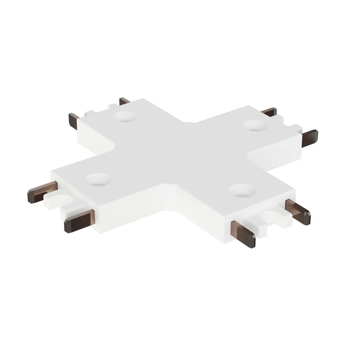 ET2 Lighting - Continuum - Track Track 4-way X Connector - ETMSC90-4XW-WT | Montreal Lighting & Hardware