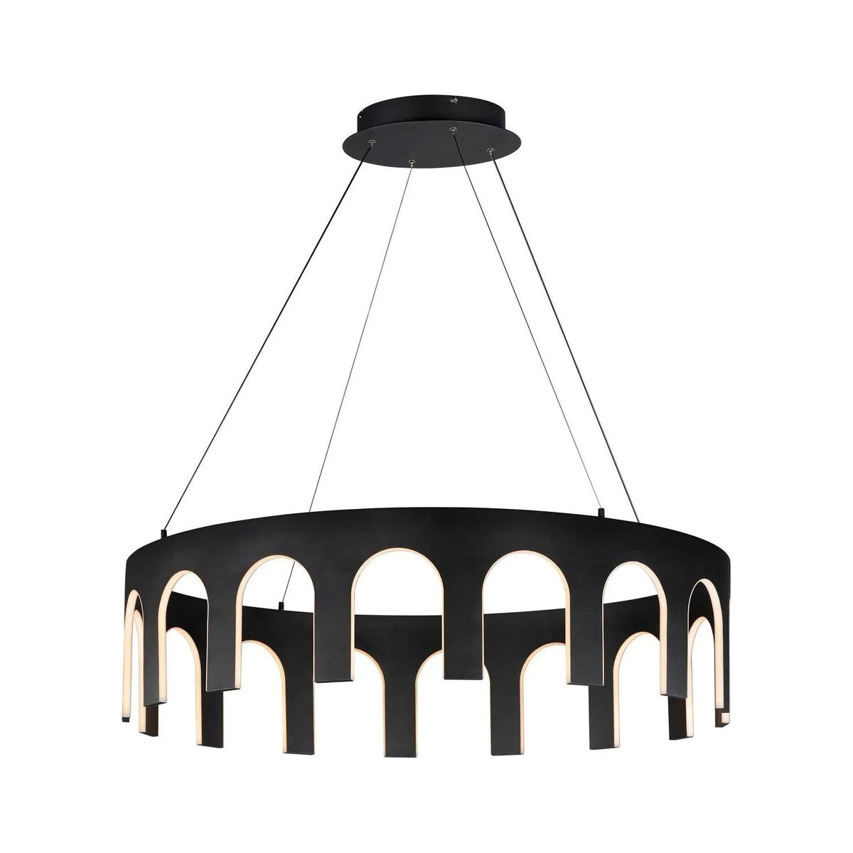 ET2 Lighting - Coronation LED Pendant - E24864-BK | Montreal Lighting & Hardware