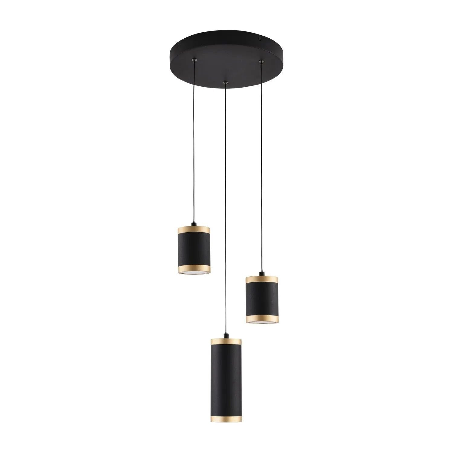 ET2 Lighting - Cuff LED Multi-Light Pendant - E22943-BKGLD | Montreal Lighting & Hardware