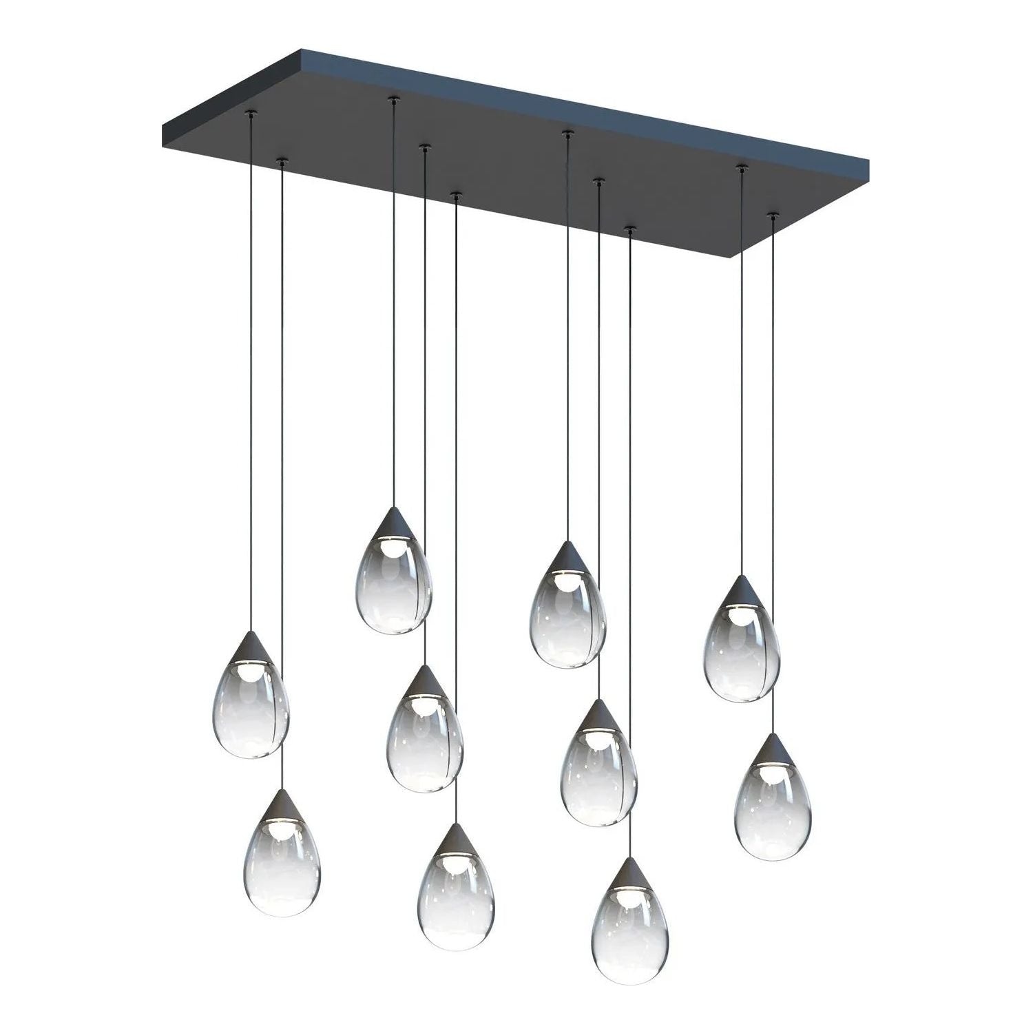 ET2 Lighting - Dewdrop LED Linear Pendant - E21566-142BK | Montreal Lighting & Hardware