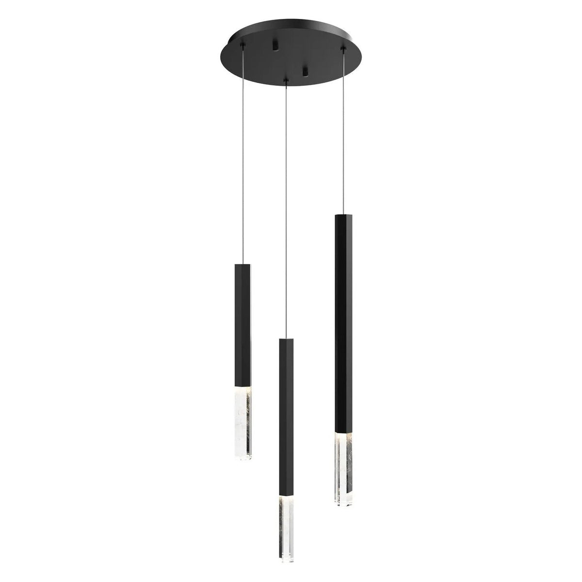 ET2 Lighting - Diaphane LED Multi-Light Pendant - E11023-95BK | Montreal Lighting & Hardware