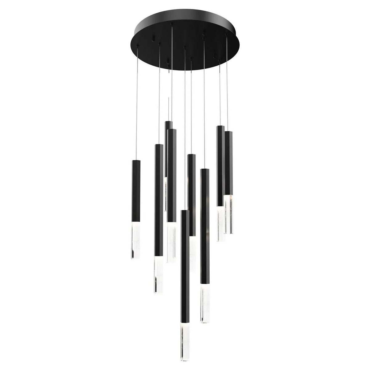 ET2 Lighting - Diaphane LED Multi-Light Pendant - E11029-95BK | Montreal Lighting & Hardware