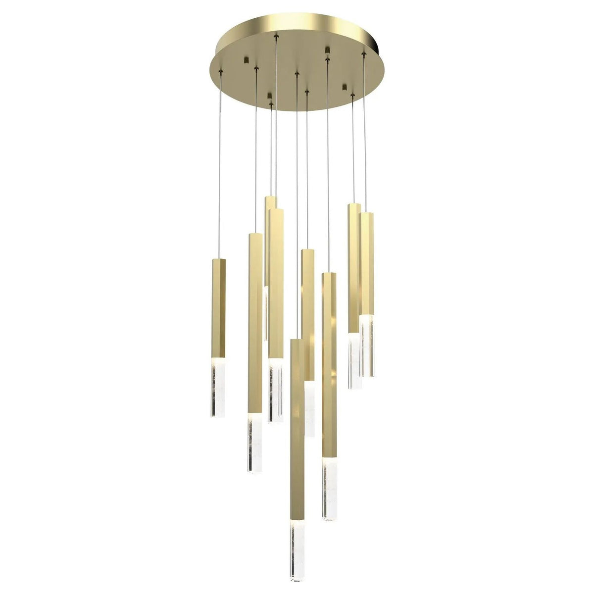 ET2 Lighting - Diaphane LED Multi-Light Pendant - E11029-95GLD | Montreal Lighting & Hardware