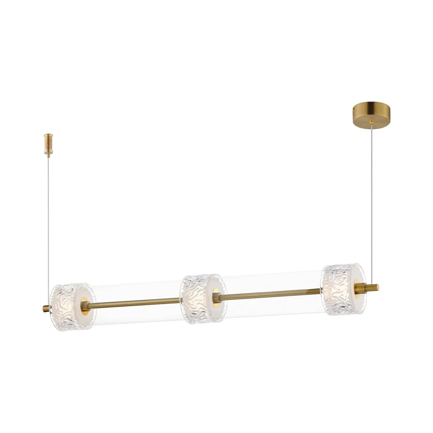 ET2 Lighting - Elysian LED Linear Pendant - E11083-124NAB | Montreal Lighting & Hardware