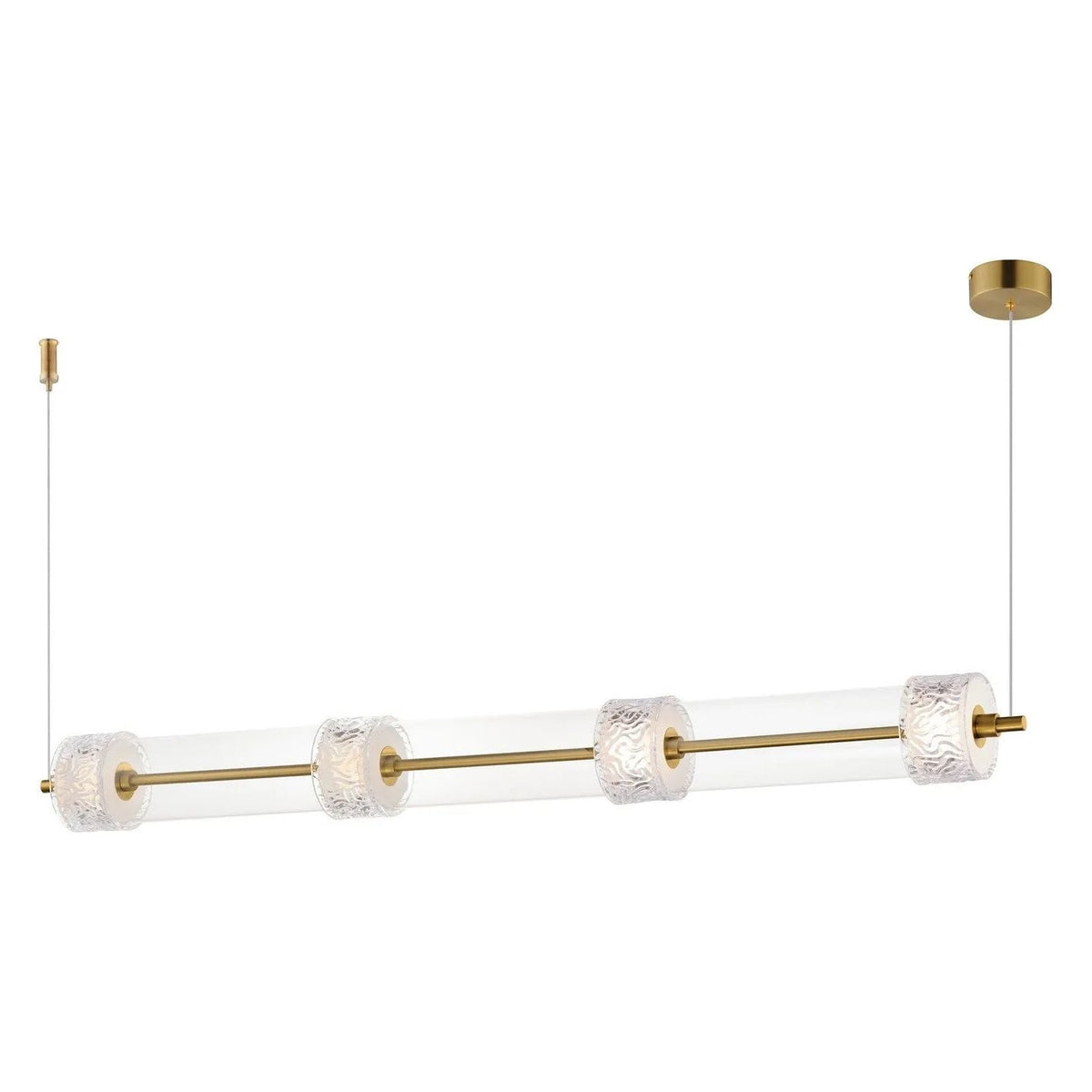 ET2 Lighting - Elysian LED Linear Pendant - E11084-124NAB | Montreal Lighting & Hardware