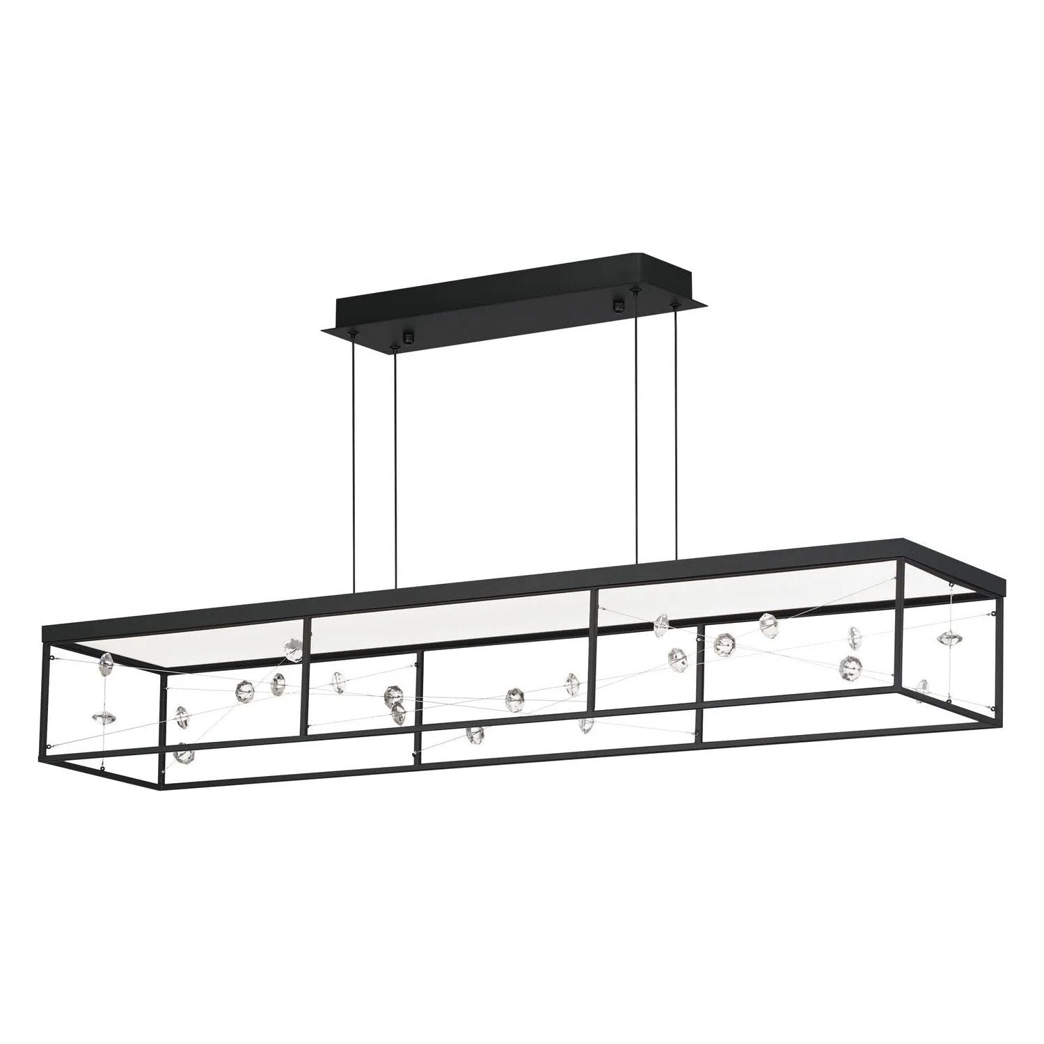 ET2 Lighting - Entanglement LED Linear Pendant - E21256-20BK | Montreal Lighting & Hardware