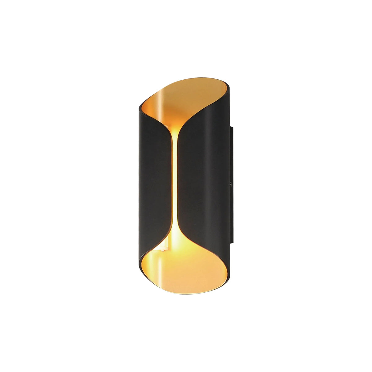 ET2 Lighting - Folio LED Outdoor Wall Sconce - E30152-BKGLD | Montreal Lighting & Hardware