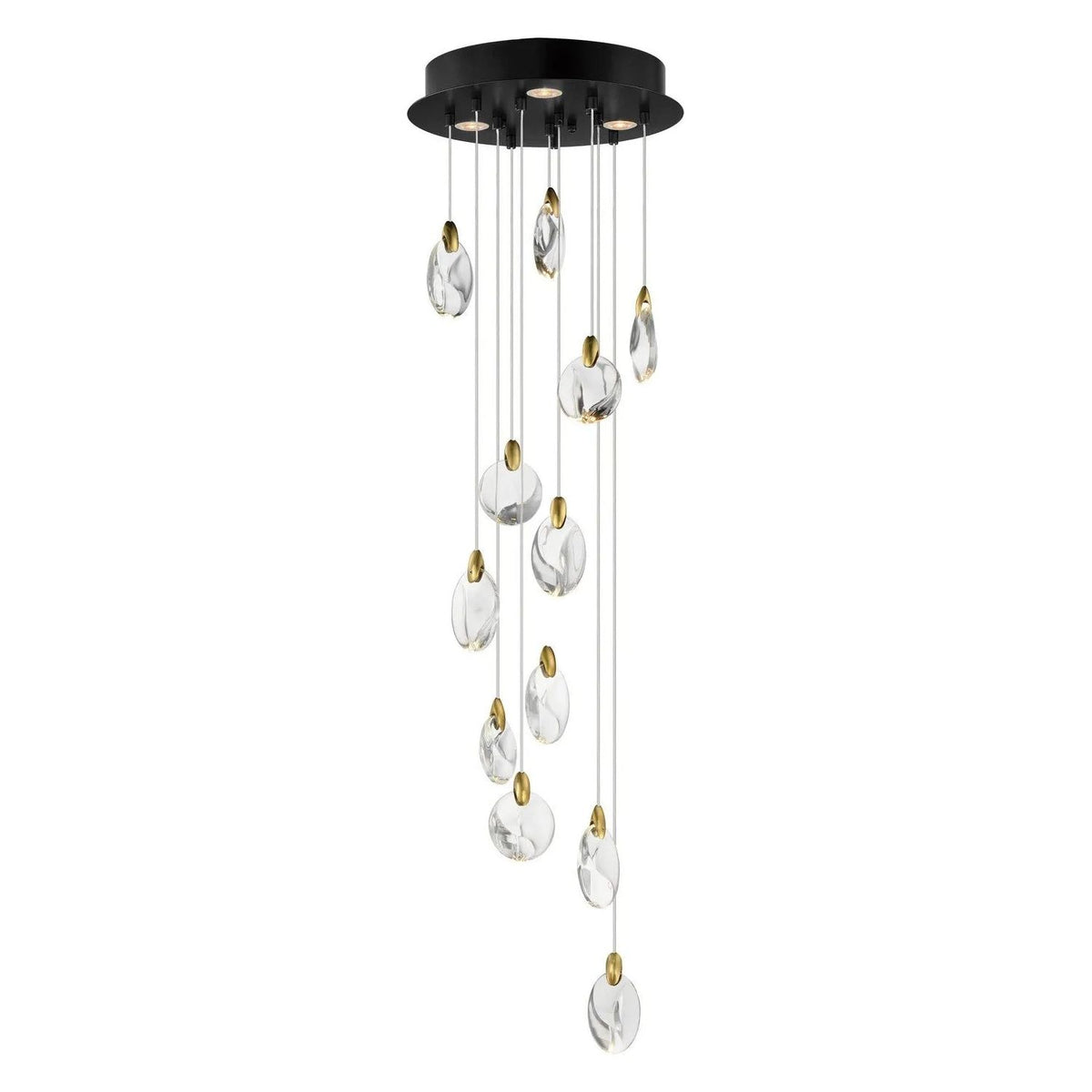 ET2 Lighting - Pebble LED Pendant - E11078-122BKPG | Montreal Lighting & Hardware