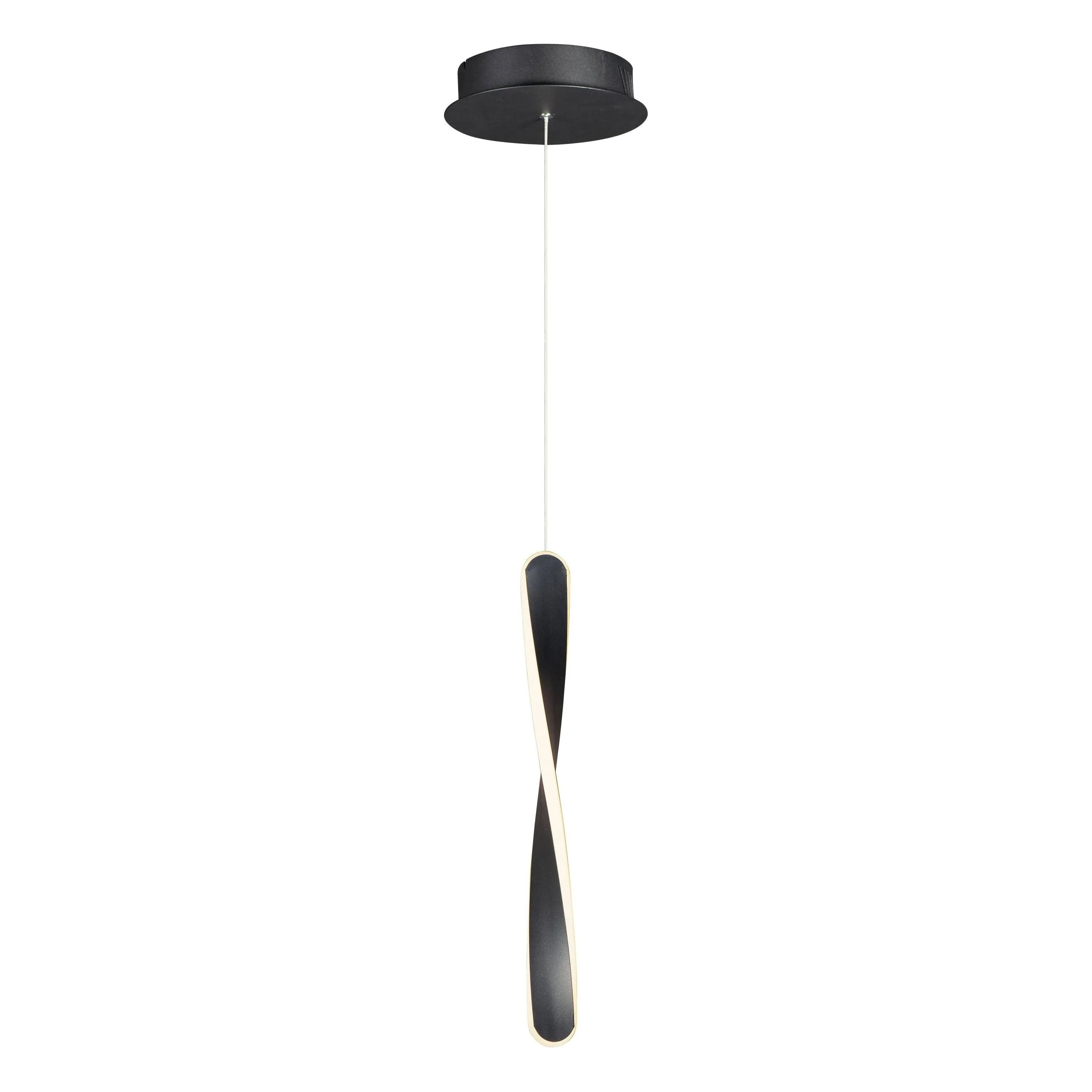 ET2 Lighting - Pirouette LED Mini Pendant - E24151-BK | Montreal Lighting & Hardware