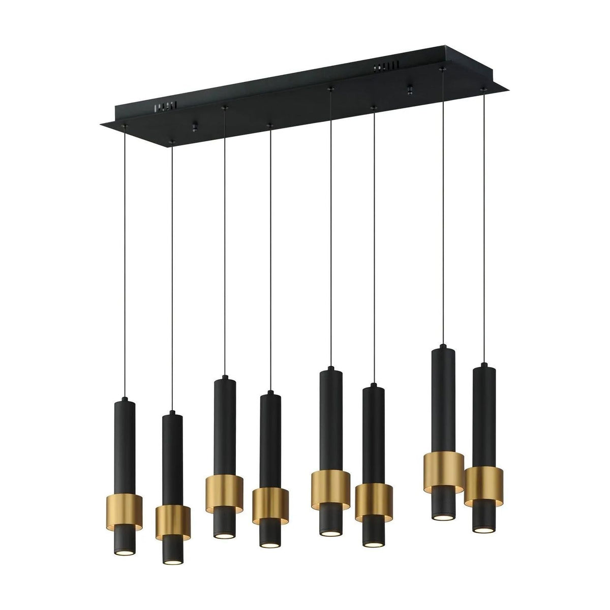 ET2 Lighting - Reveal LED Linear Pendant - E24758-BKGLD | Montreal Lighting & Hardware