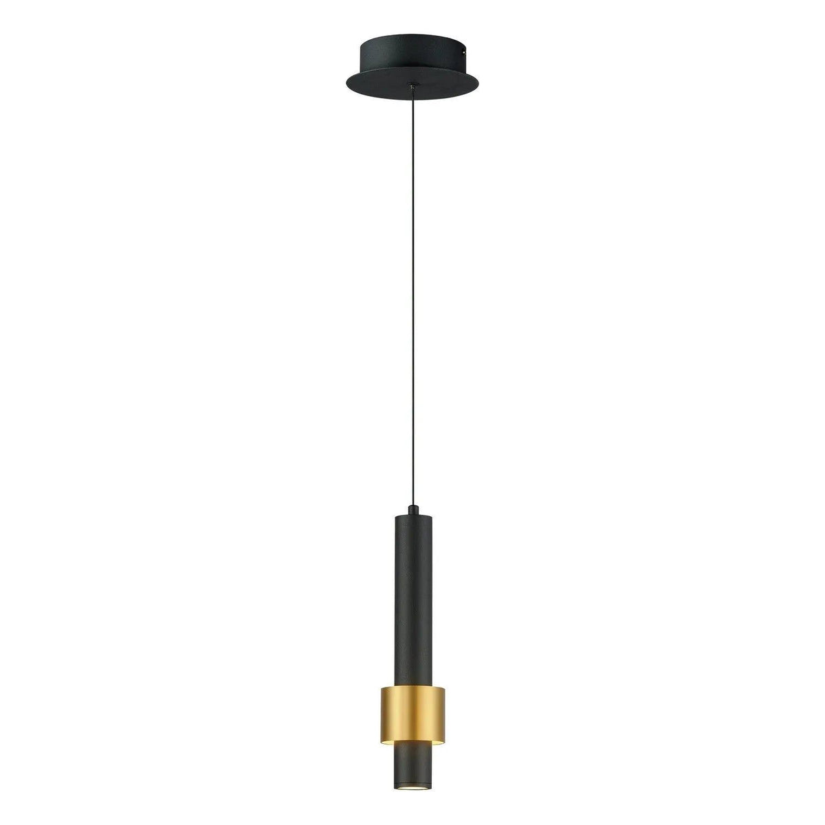 ET2 Lighting - Reveal LED Mini Pendant - E24751-BKGLD | Montreal Lighting & Hardware