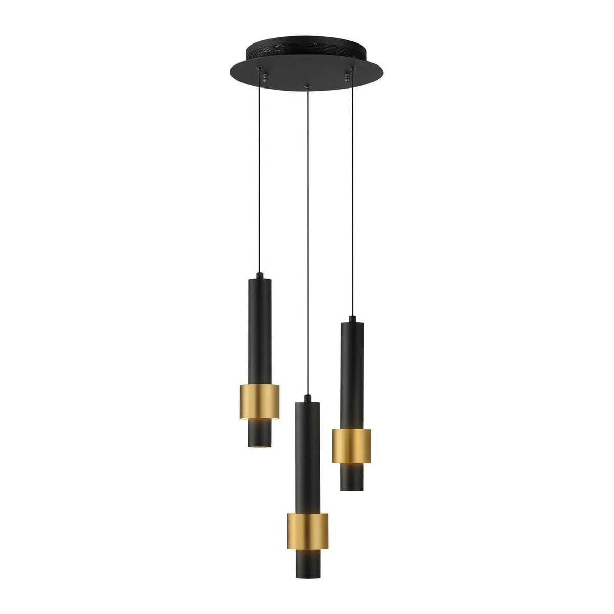 ET2 Lighting - Reveal LED Mini Pendant - E24753-BKGLD | Montreal Lighting & Hardware