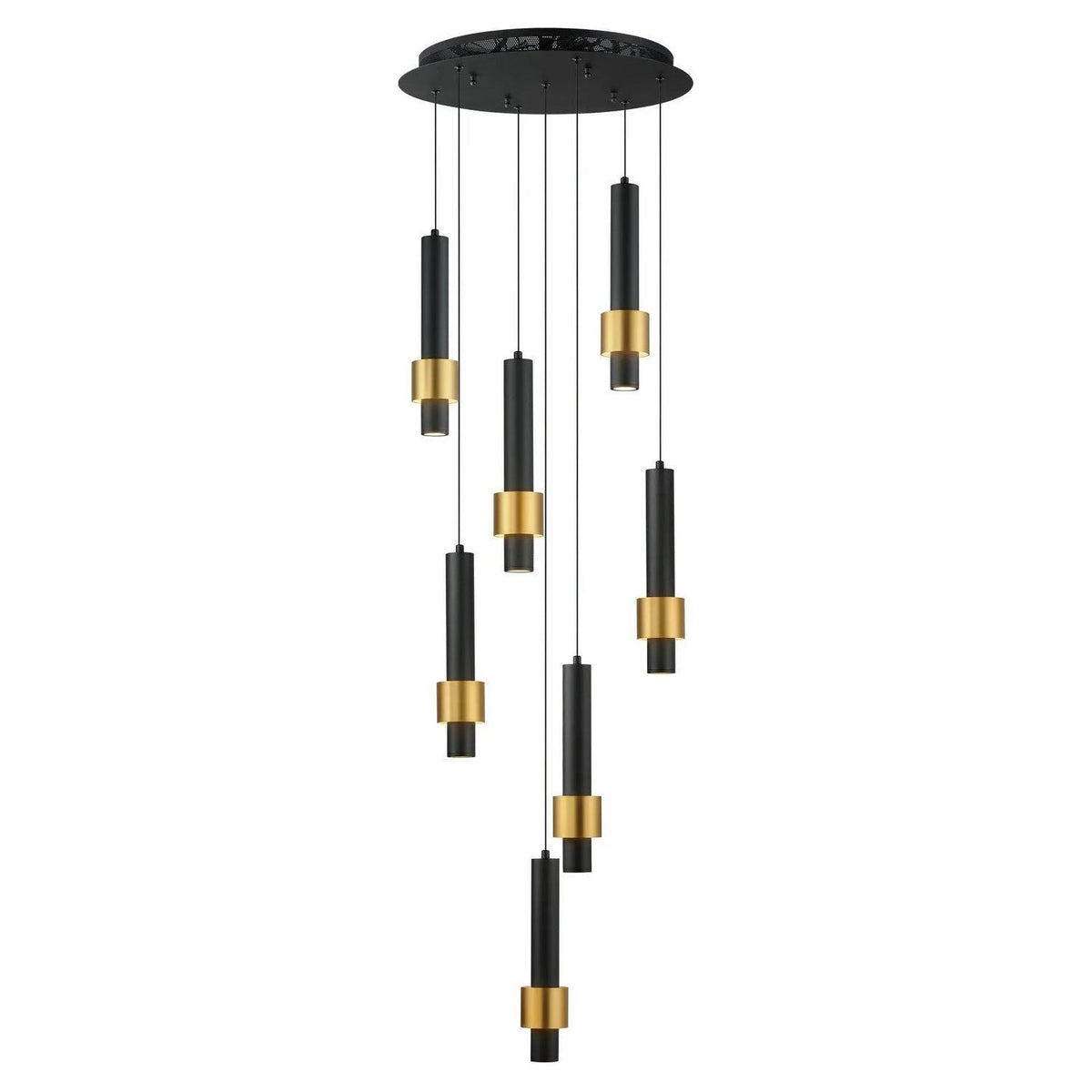 ET2 Lighting - Reveal LED Mini Pendant - E24757-BKGLD | Montreal Lighting & Hardware