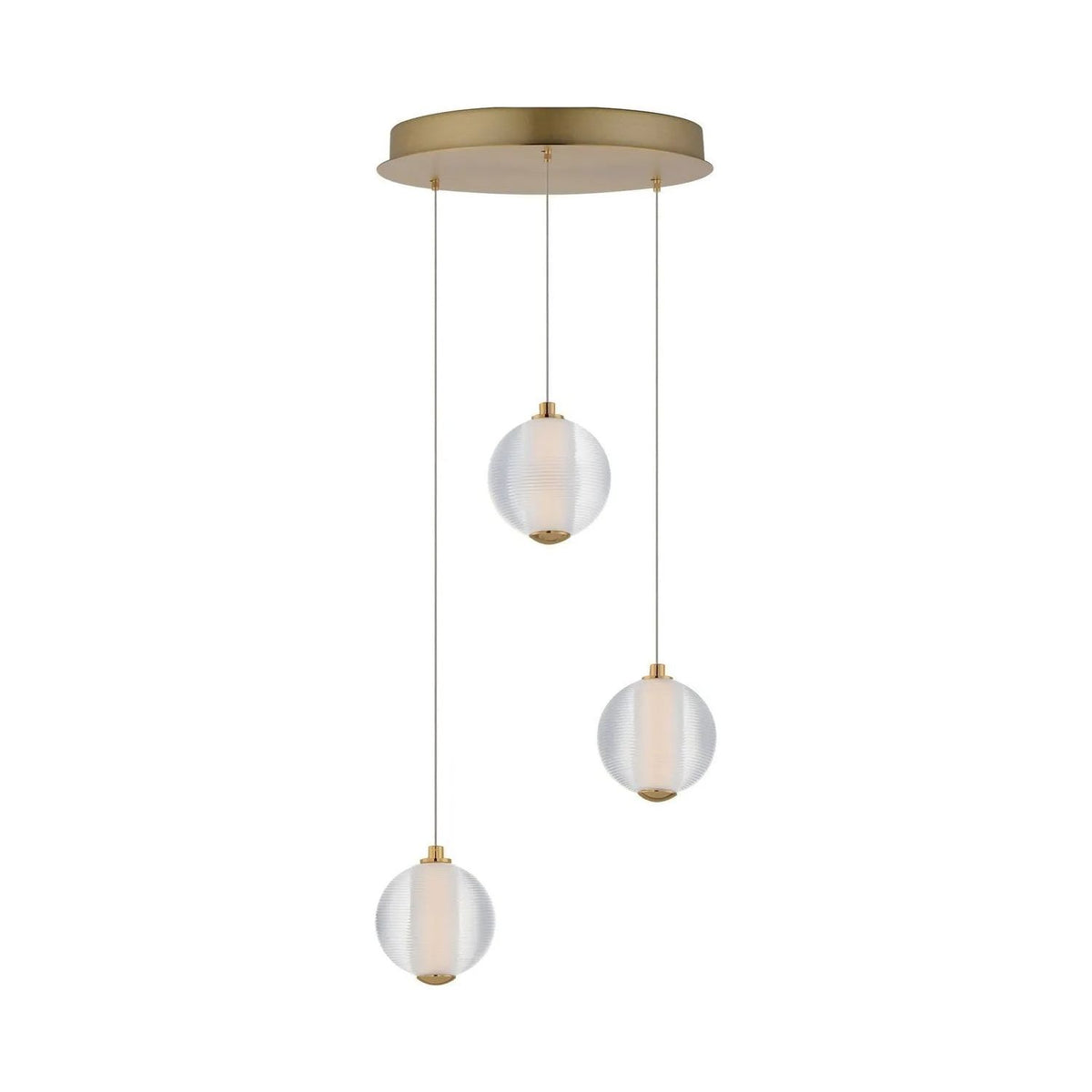 ET2 Lighting - Rhythm LED Multi-Light Pendant - E24643-144GLD | Montreal Lighting & Hardware