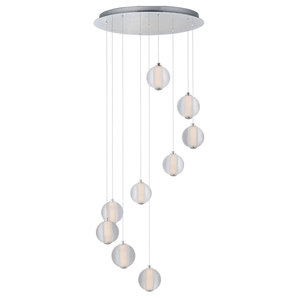 ET2 Lighting - Rhythm LED Multi-Light Pendant - E24646-144PC | Montreal Lighting & Hardware