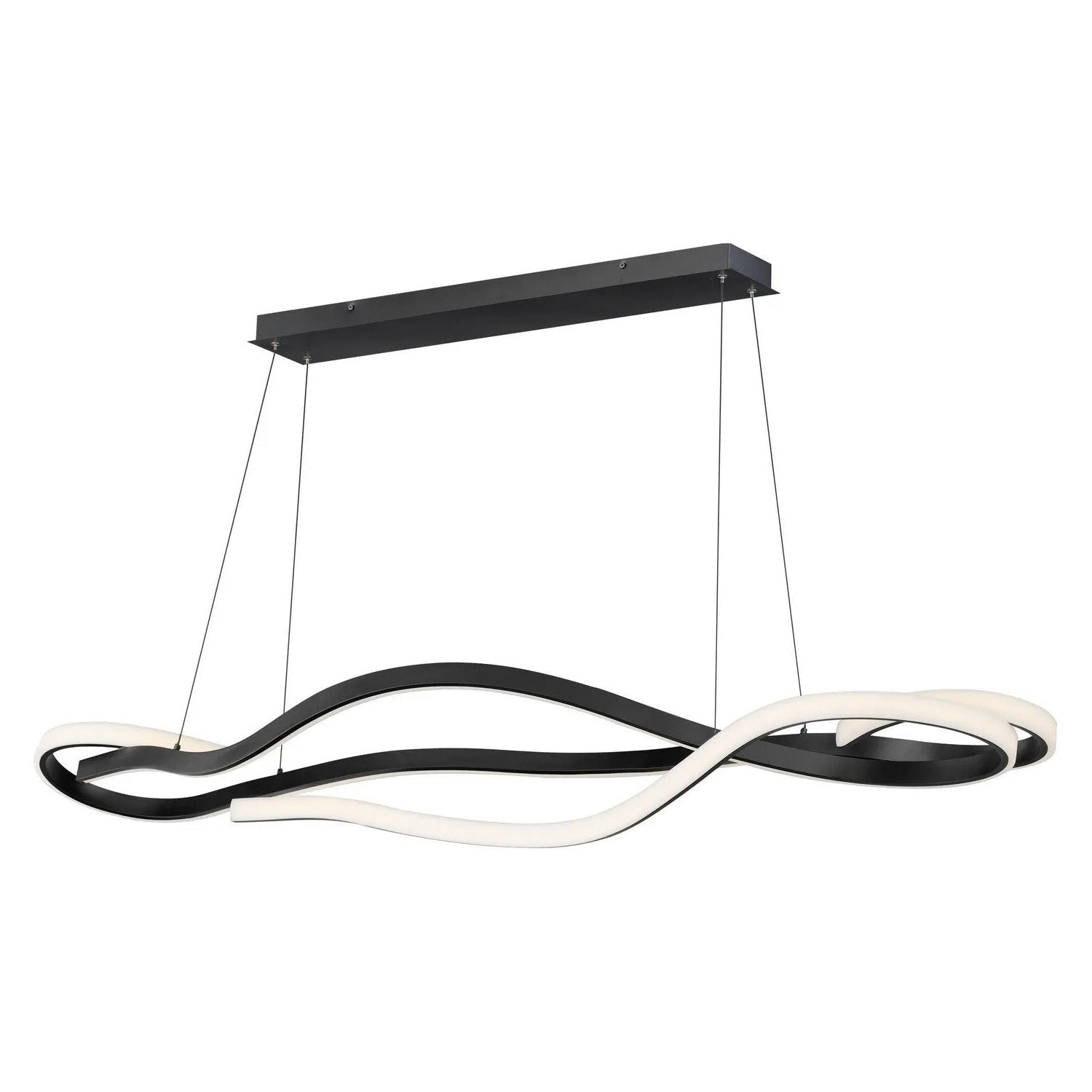 ET2 Lighting - Serpentine LED Linear Pendant - E30666-BK | Montreal Lighting & Hardware