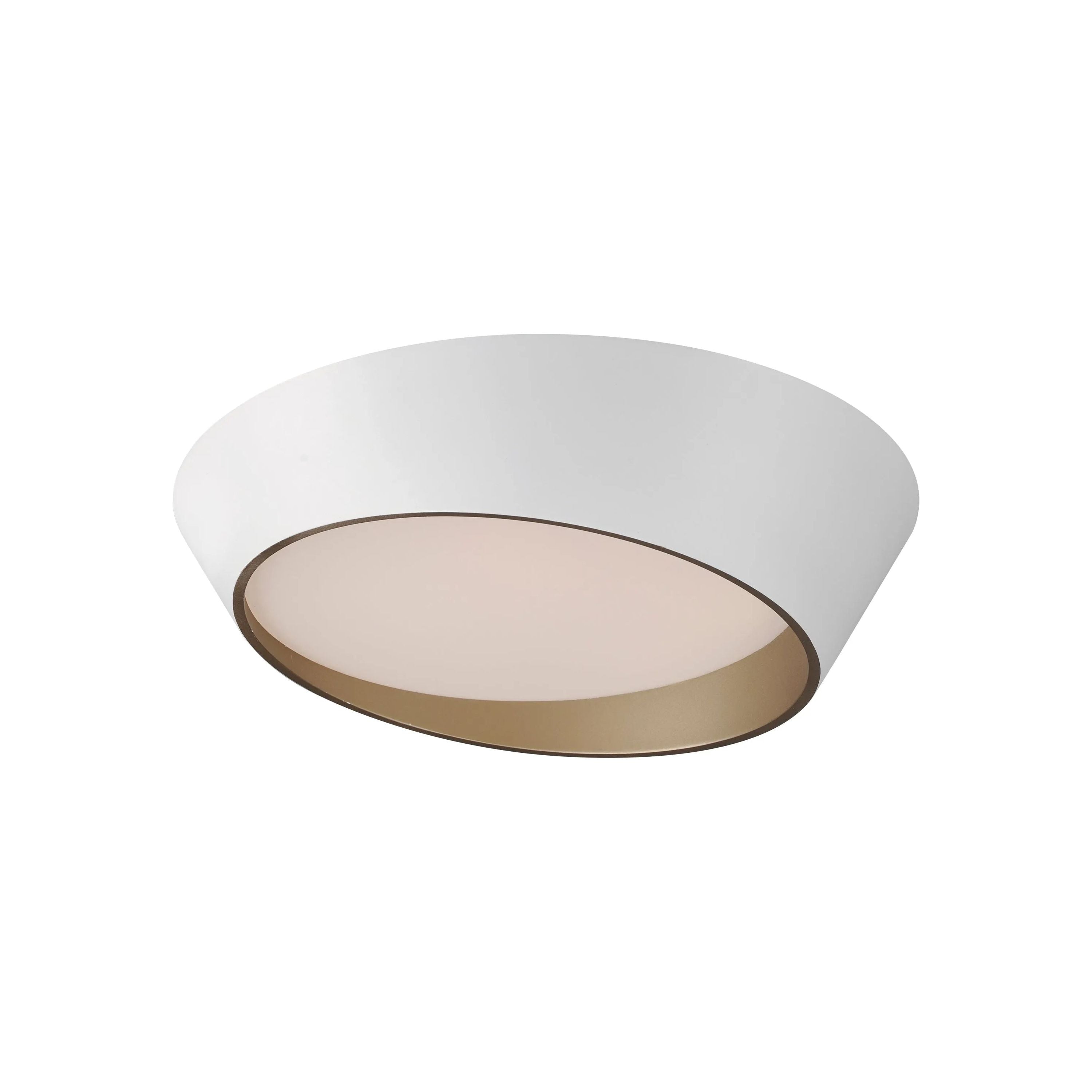 ET2 Lighting - Slant LED Flush Mount - E51032-WTGLD | Montreal Lighting & Hardware