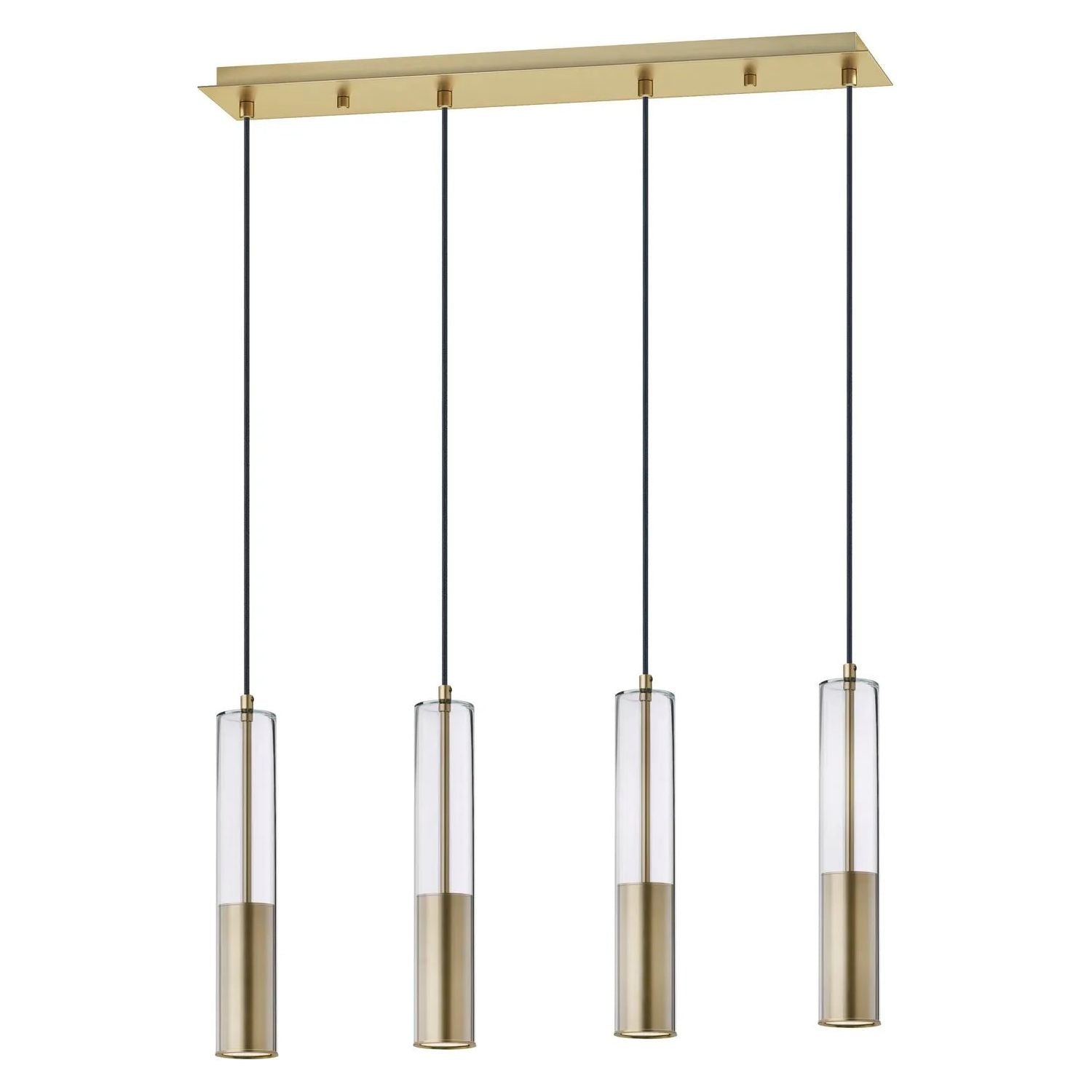 ET2 Lighting - Torch LED Linear Pendant - E11004-24SBR | Montreal Lighting & Hardware