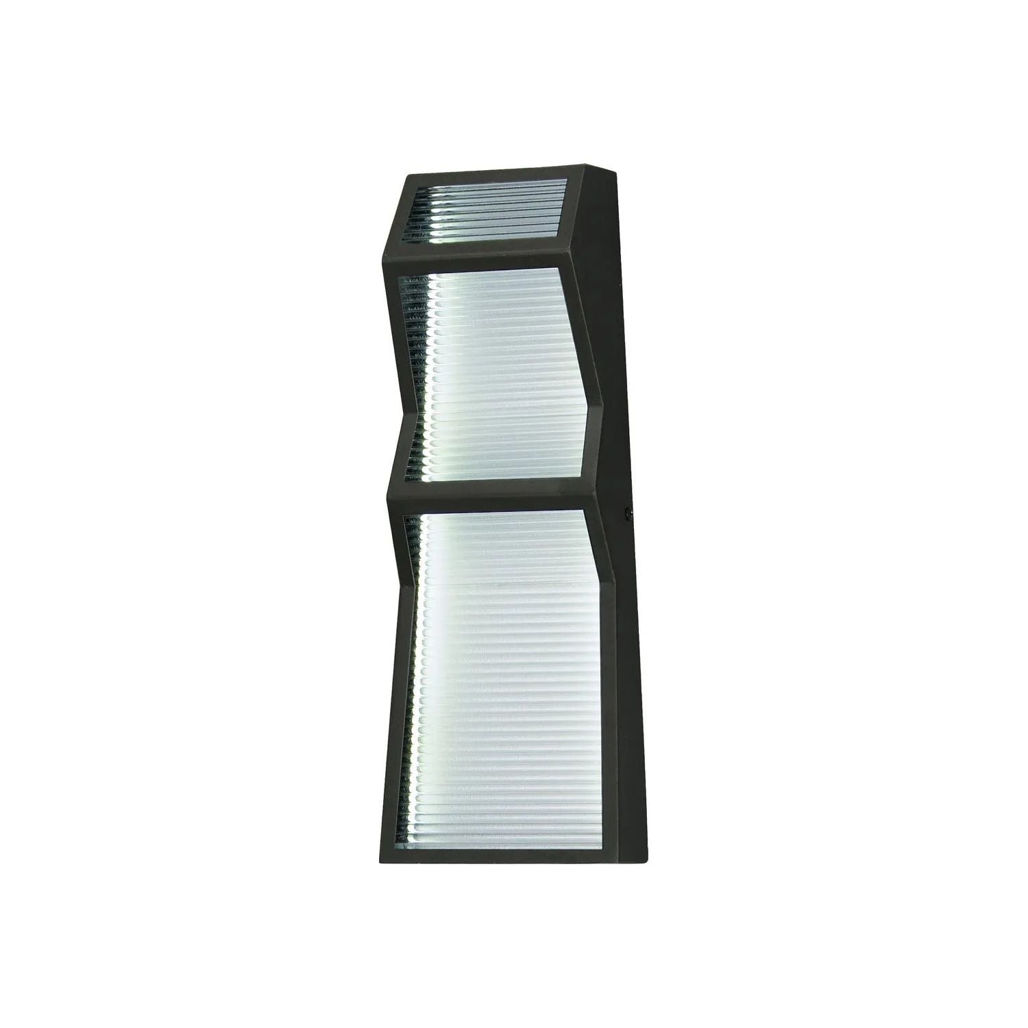 ET2 Lighting - Totem LED Zig-Zag Outdoor Wall Sconce - E30123-144BK | Montreal Lighting & Hardware