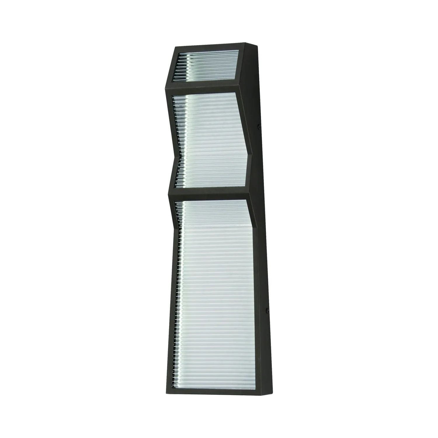 ET2 Lighting - Totem LED Zig-Zag Outdoor Wall Sconce - E30124-144BK | Montreal Lighting & Hardware