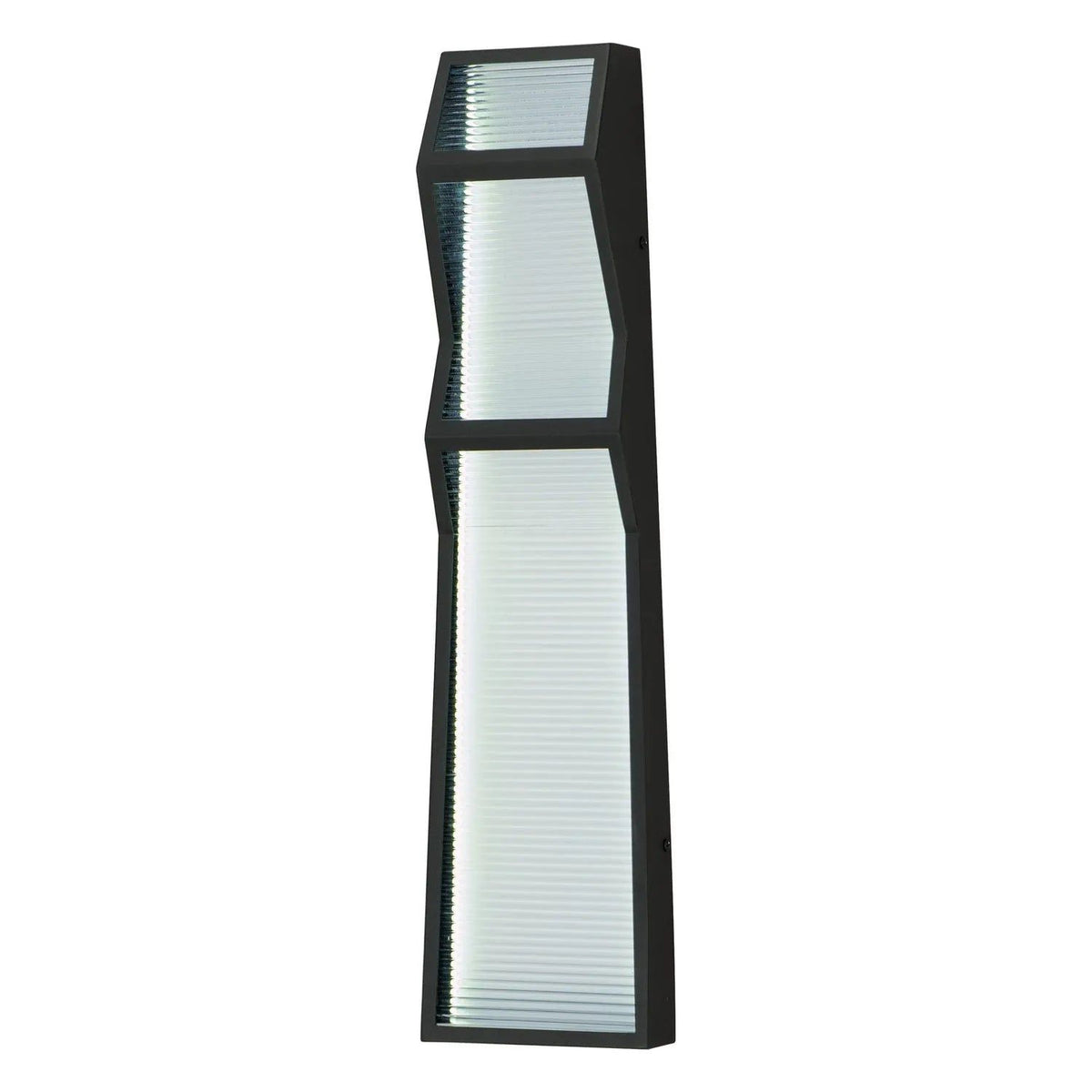 ET2 Lighting - Totem LED Zig-Zag Outdoor Wall Sconce - E30126-144BK | Montreal Lighting & Hardware