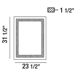 Eurofase - 29108 Rectangular LED Mirror - 29108-015 | Montreal Lighting & Hardware