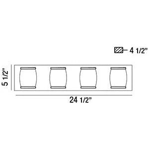 Eurofase - Barile Bathbar - 30046-016 | Montreal Lighting & Hardware