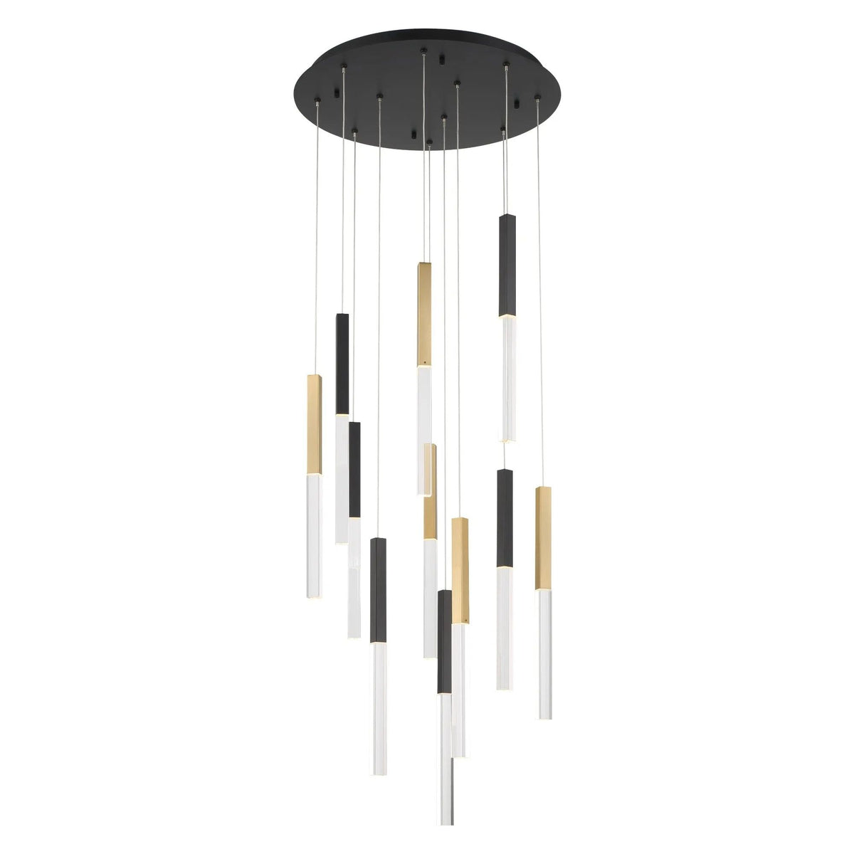 Eurofase - Benicio LED Multi-Light Pendant - 46477-033 | Montreal Lighting & Hardware