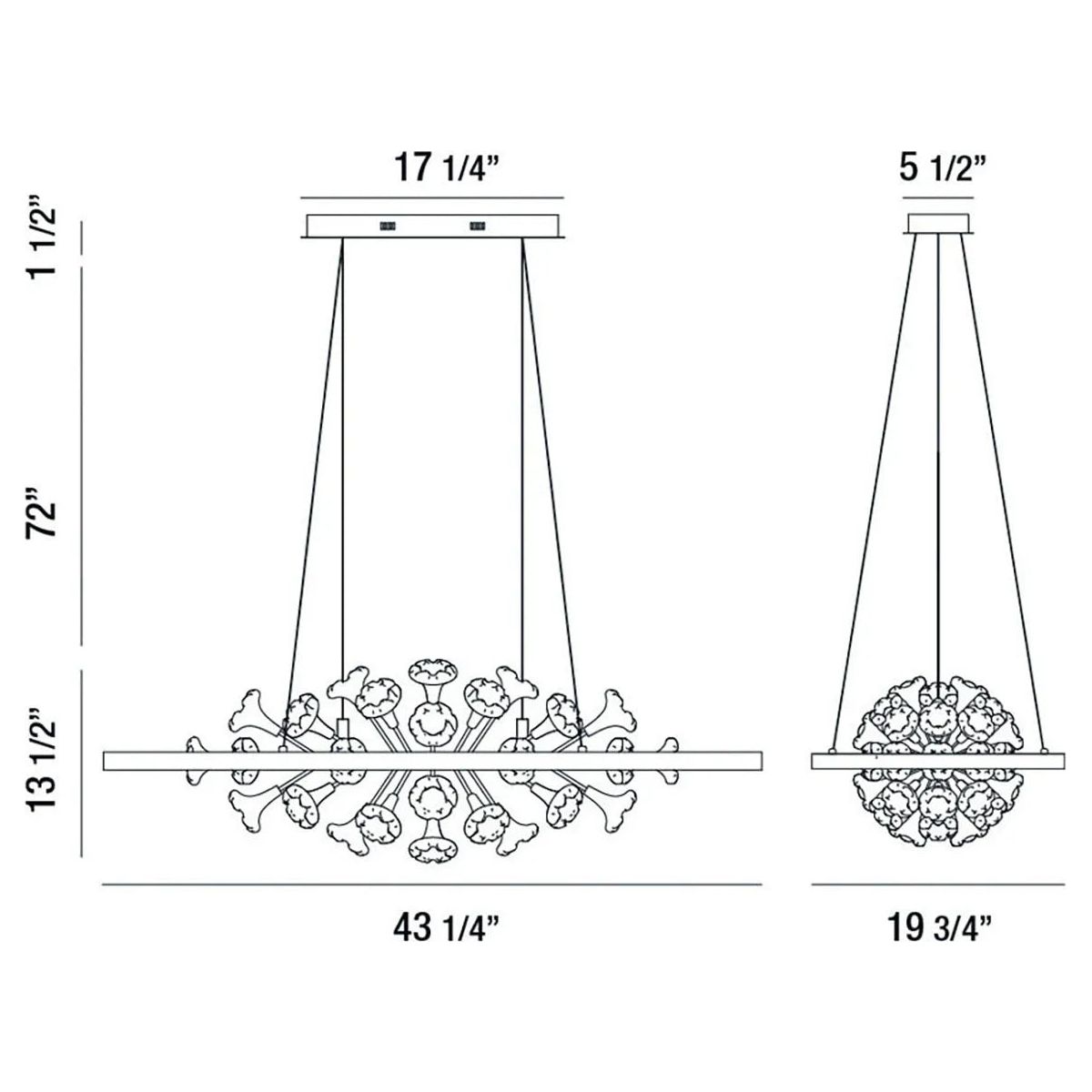 Eurofase - Cani Pendant - 28407-011 | Montreal Lighting & Hardware