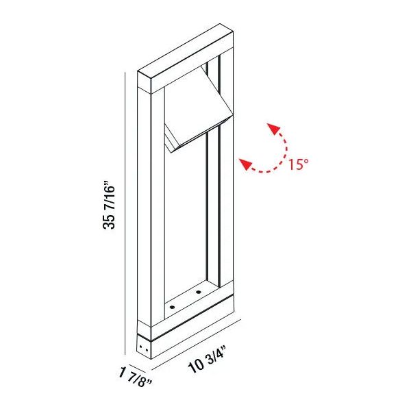 Eurofase - Crois LED Bollard - 31918-022 | Montreal Lighting & Hardware