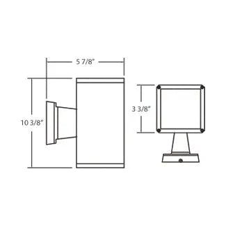 Eurofase - Outdoor Square Up/Down Wall Mount - 19209-012 | Montreal Lighting & Hardware