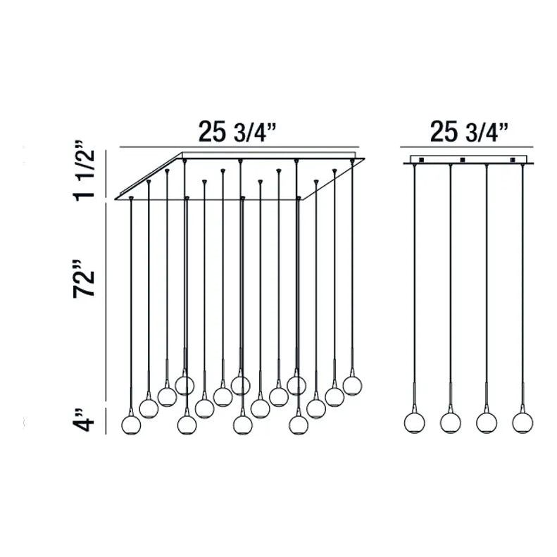 Eurofase - Patruno LED Chandelier - 28172-017 | Montreal Lighting & Hardware