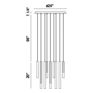 Eurofase - Santana LED Chandelier - 31445-016 | Montreal Lighting & Hardware