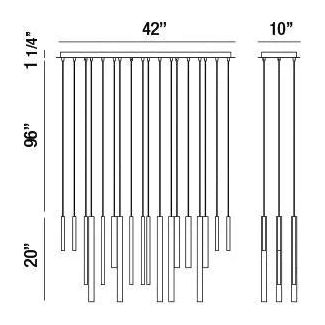 Eurofase - Santana LED Linear Suspension - 31446-013 | Montreal Lighting & Hardware