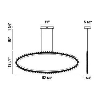 Eurofase - Scoppia LED Linear Pendant - 33730-011 | Montreal Lighting & Hardware