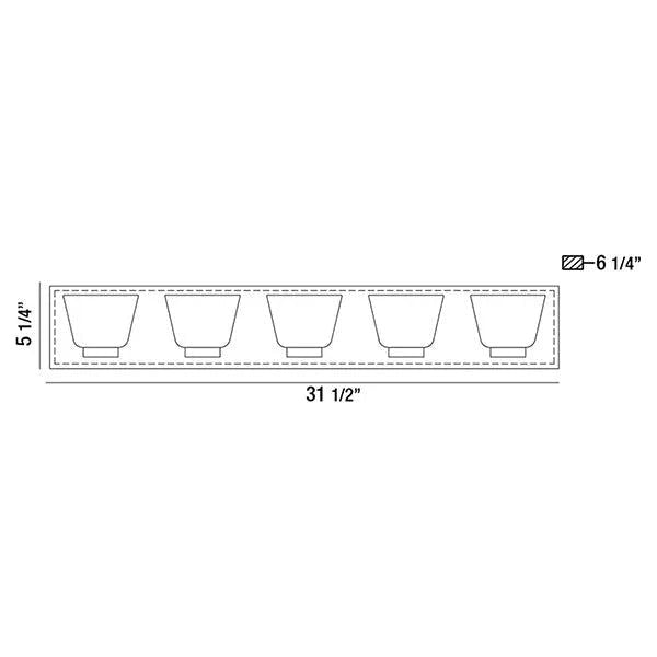 Eurofase - Trent LED Bathbar - 31801-010 | Montreal Lighting & Hardware