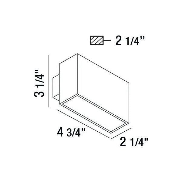 Eurofase - Vello LED Outdoor Wall Mount - 28282-020 | Montreal Lighting & Hardware