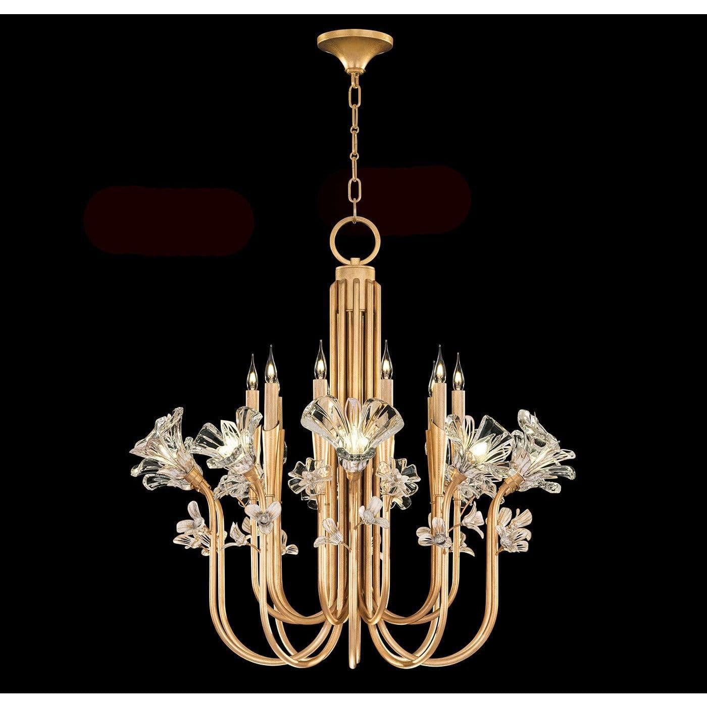 Brass & Crystal Chandelier, Fine Lighting