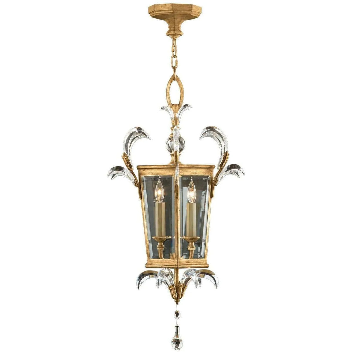 Fine Art Handcrafted Lighting - Beveled Arcs 22-Inch Three Light Lantern - 762340ST | Montreal Lighting & Hardware