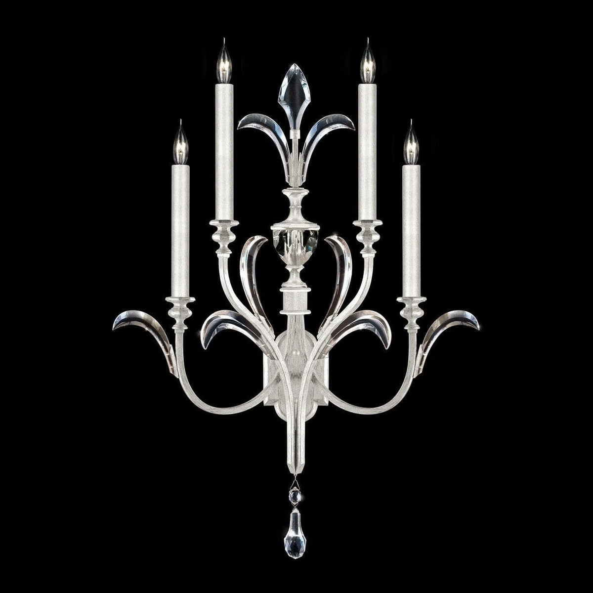 Fine Art Handcrafted Lighting - Beveled Arcs 36-Inch Four Light Wall Sconce - 738650-SF4 | Montreal Lighting & Hardware