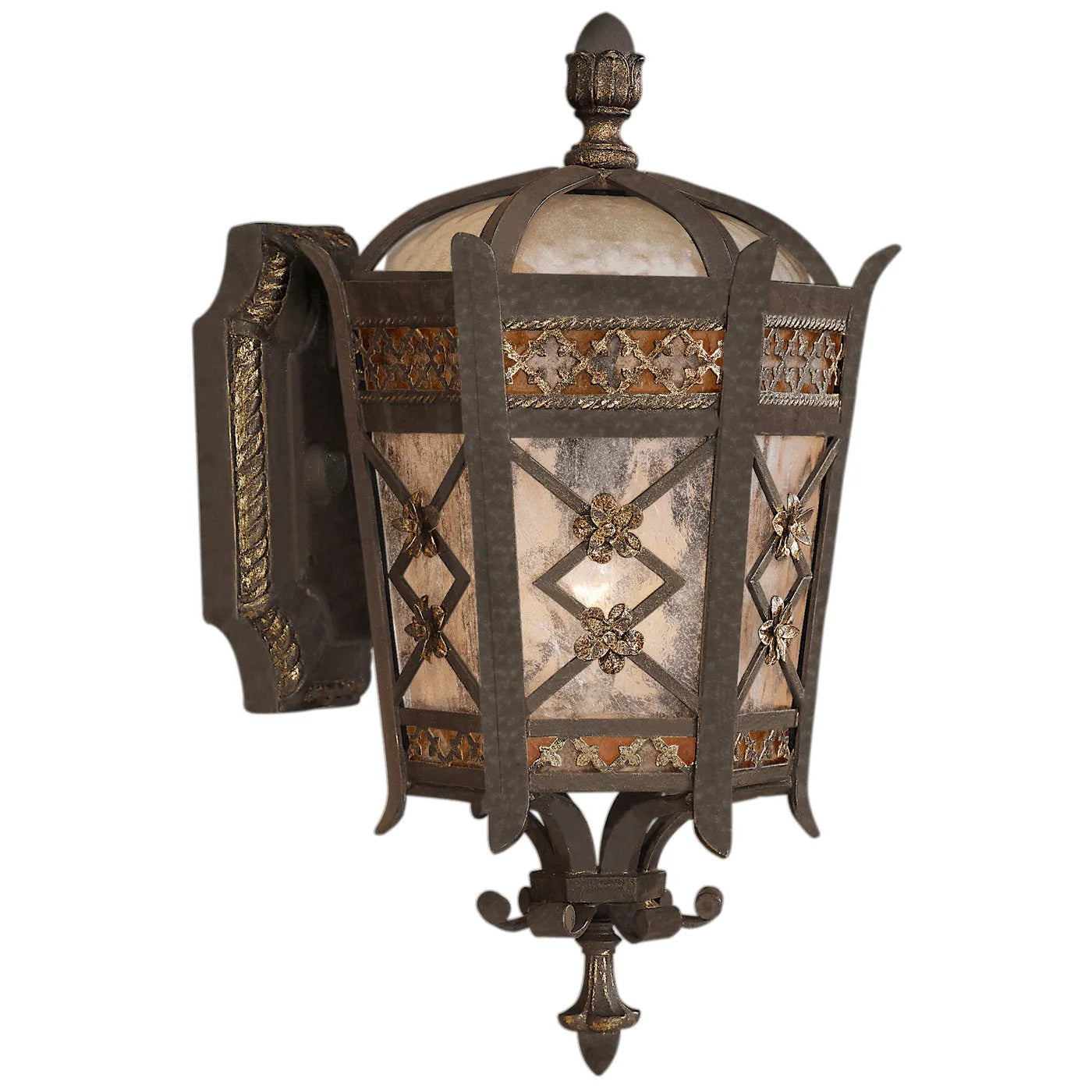 Fine Art Handcrafted Lighting - Chateau Outdoor 15-Inch One Light Outdoor Wall Mount - 404781ST | Montreal Lighting & Hardware