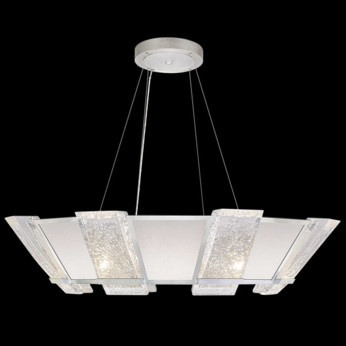 Fine Art Handcrafted Lighting - Crownstone 38-Inch 16 Light Pendant - 890640-11ST | Montreal Lighting & Hardware